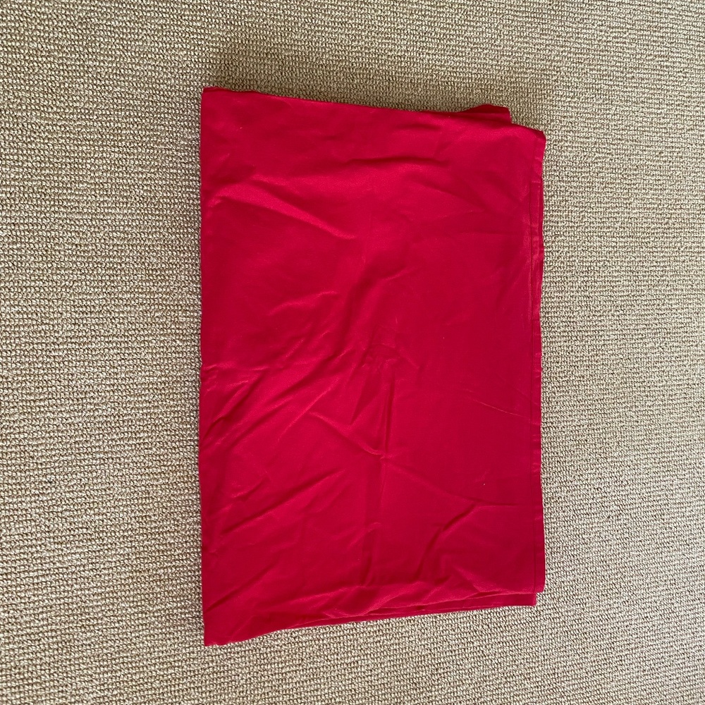 Gramercy Studio Red Tablecloth, Gently Used